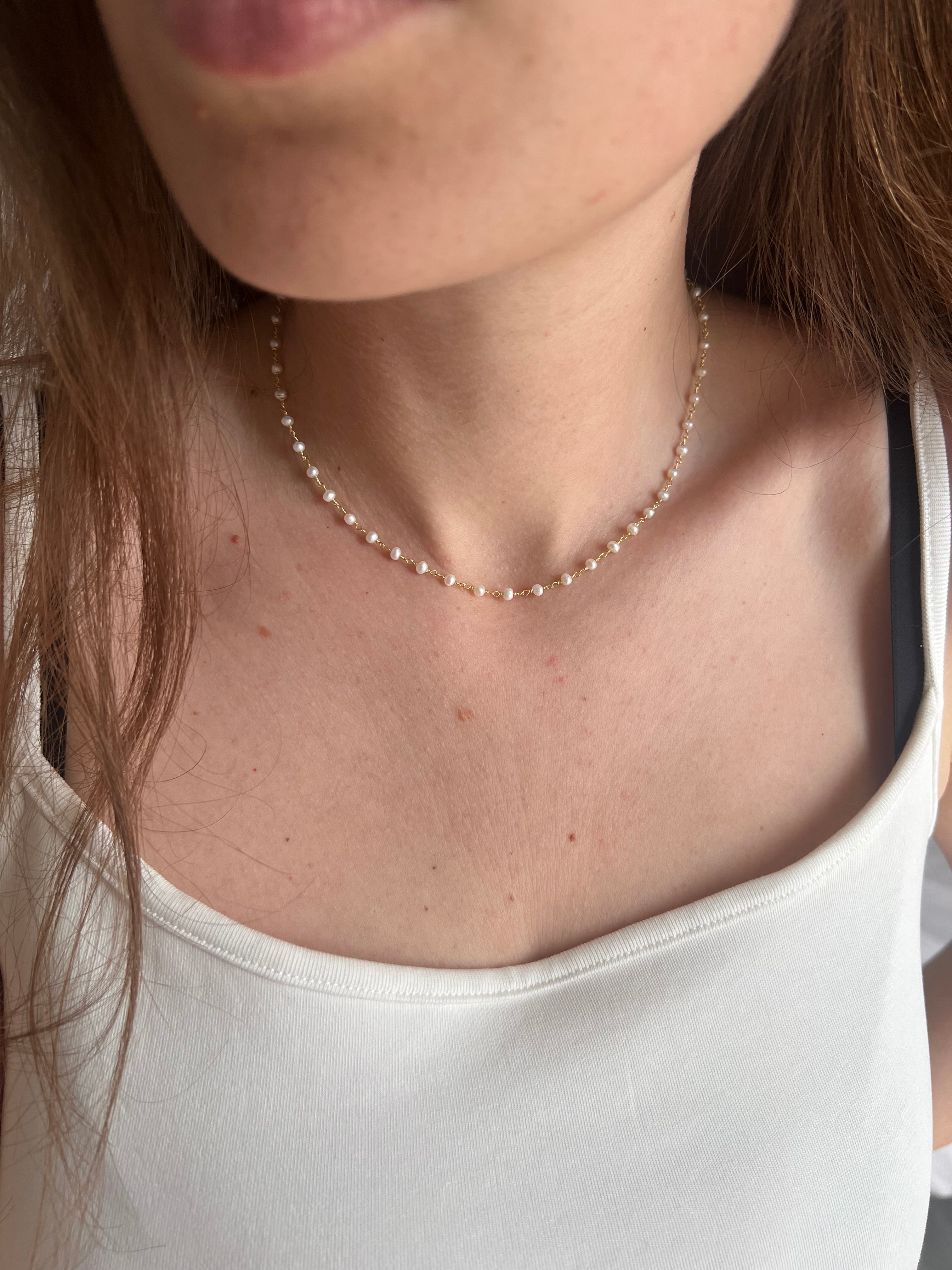 Collana Rosario Perle Naturali