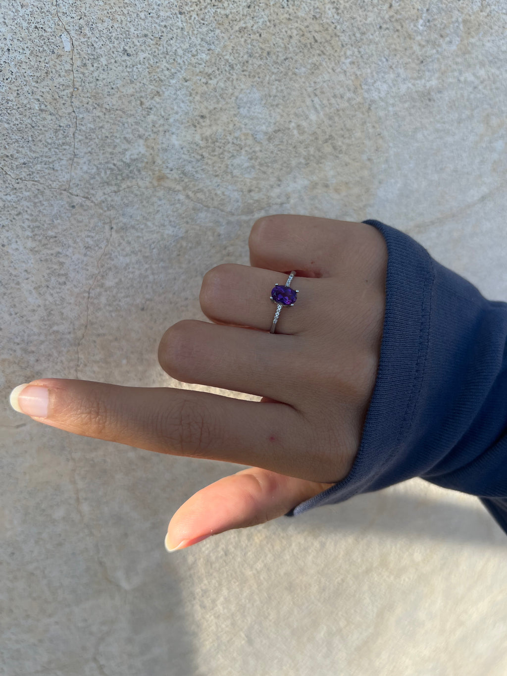 Anello Ametista Pezzo Unico