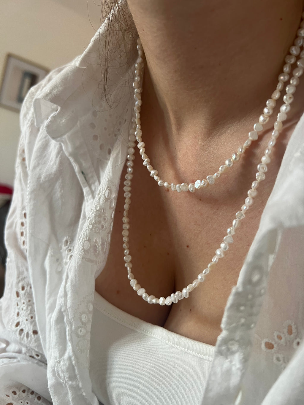 Collana Perle Naturali