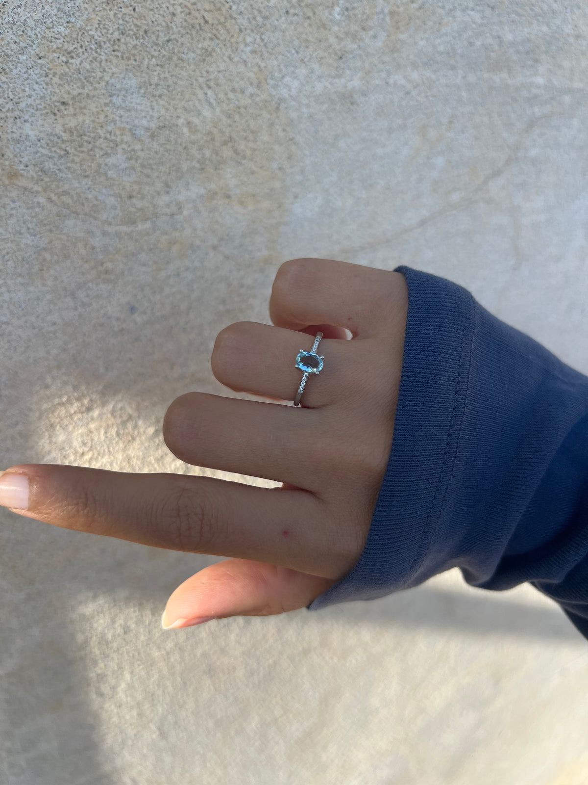 Anello Acquamarina Pezzo Unico