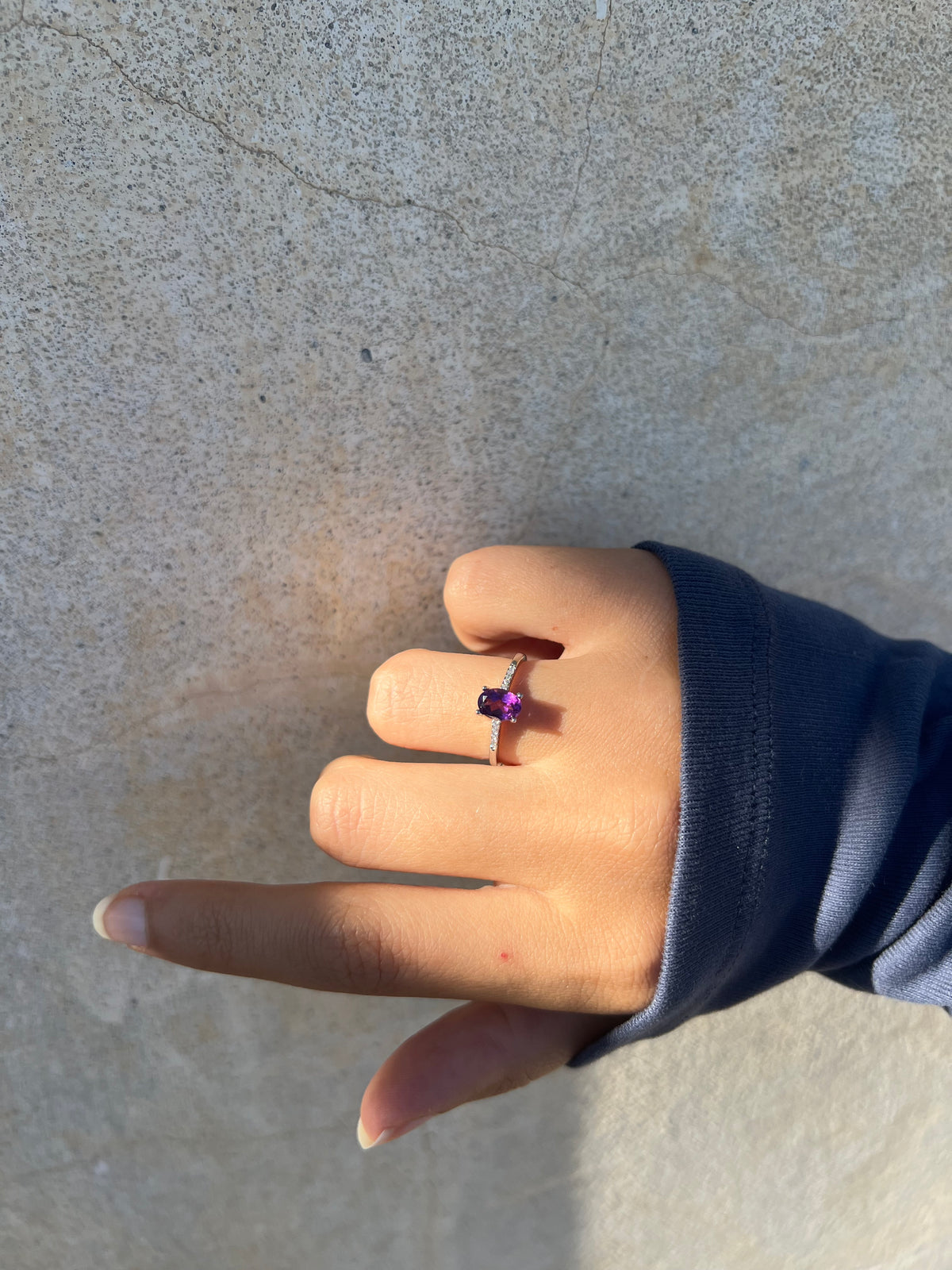 Anello Ametista Pezzo Unico