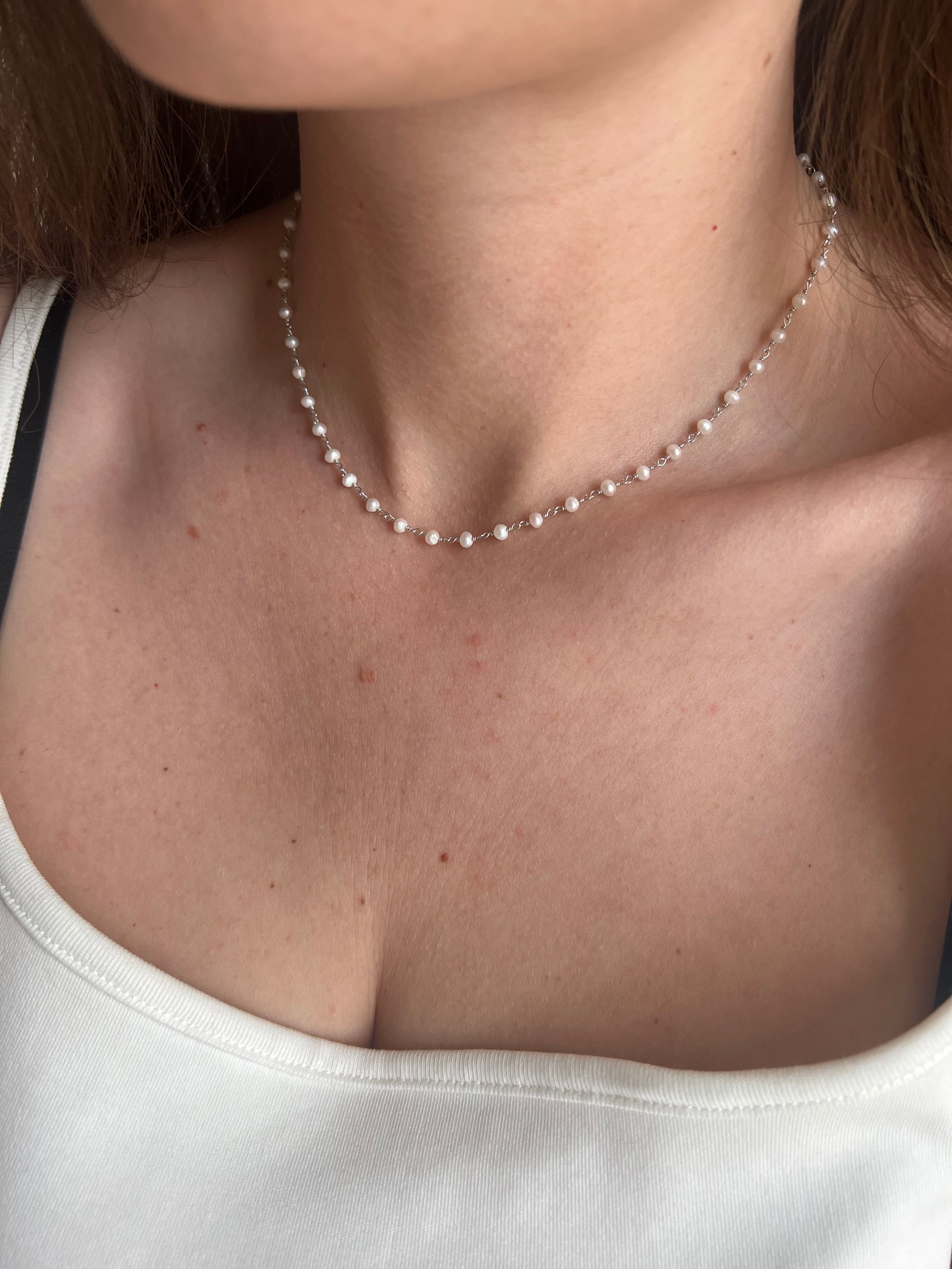 Collana Rosario Perle Naturali