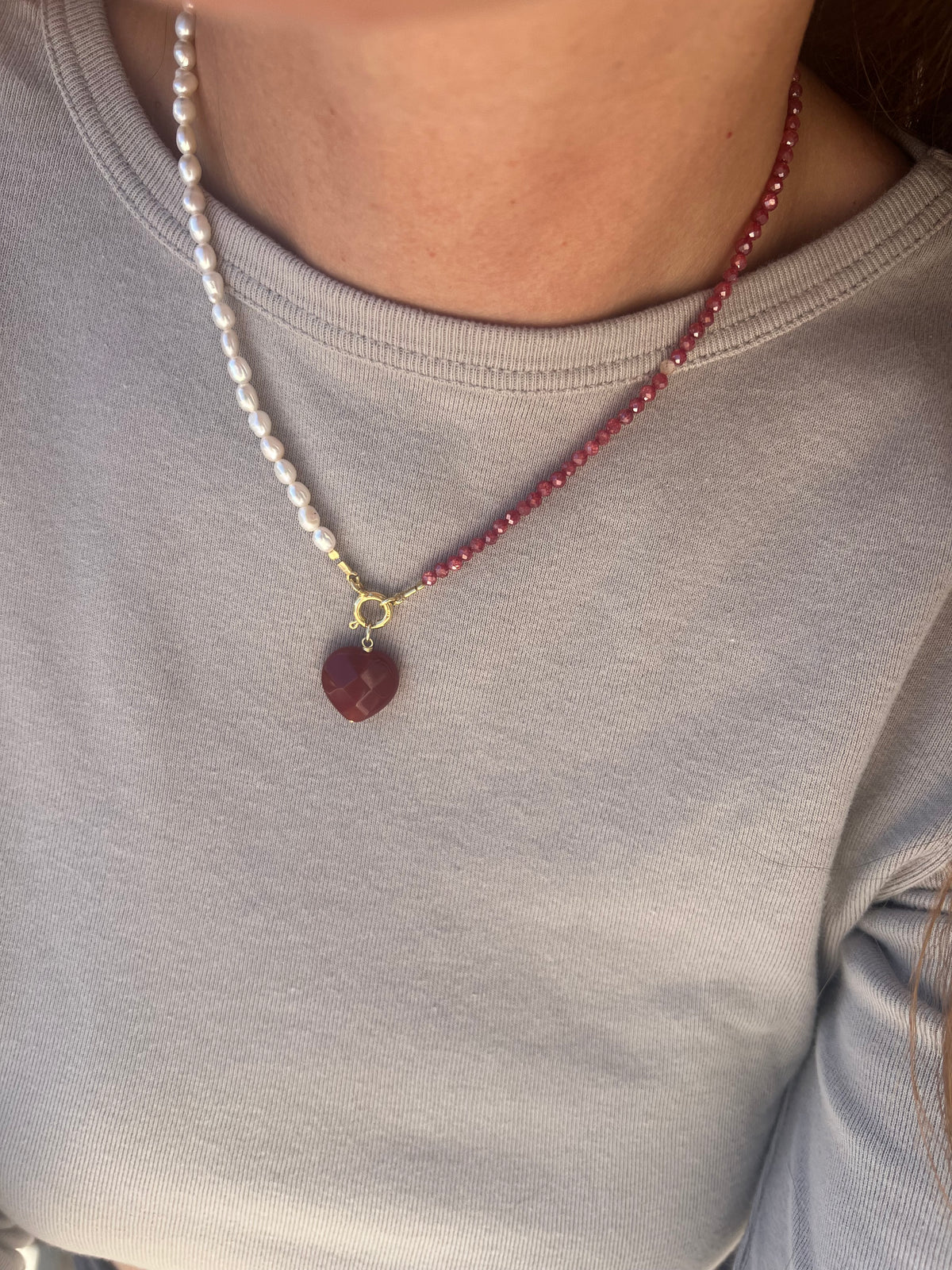 Ciondolo Cuore Corniola