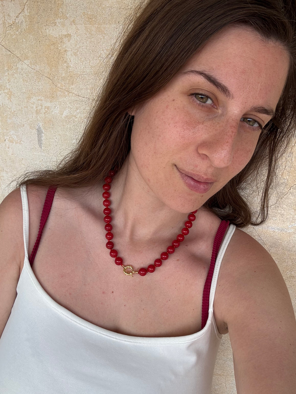 Collana Pop Rosso Corallo