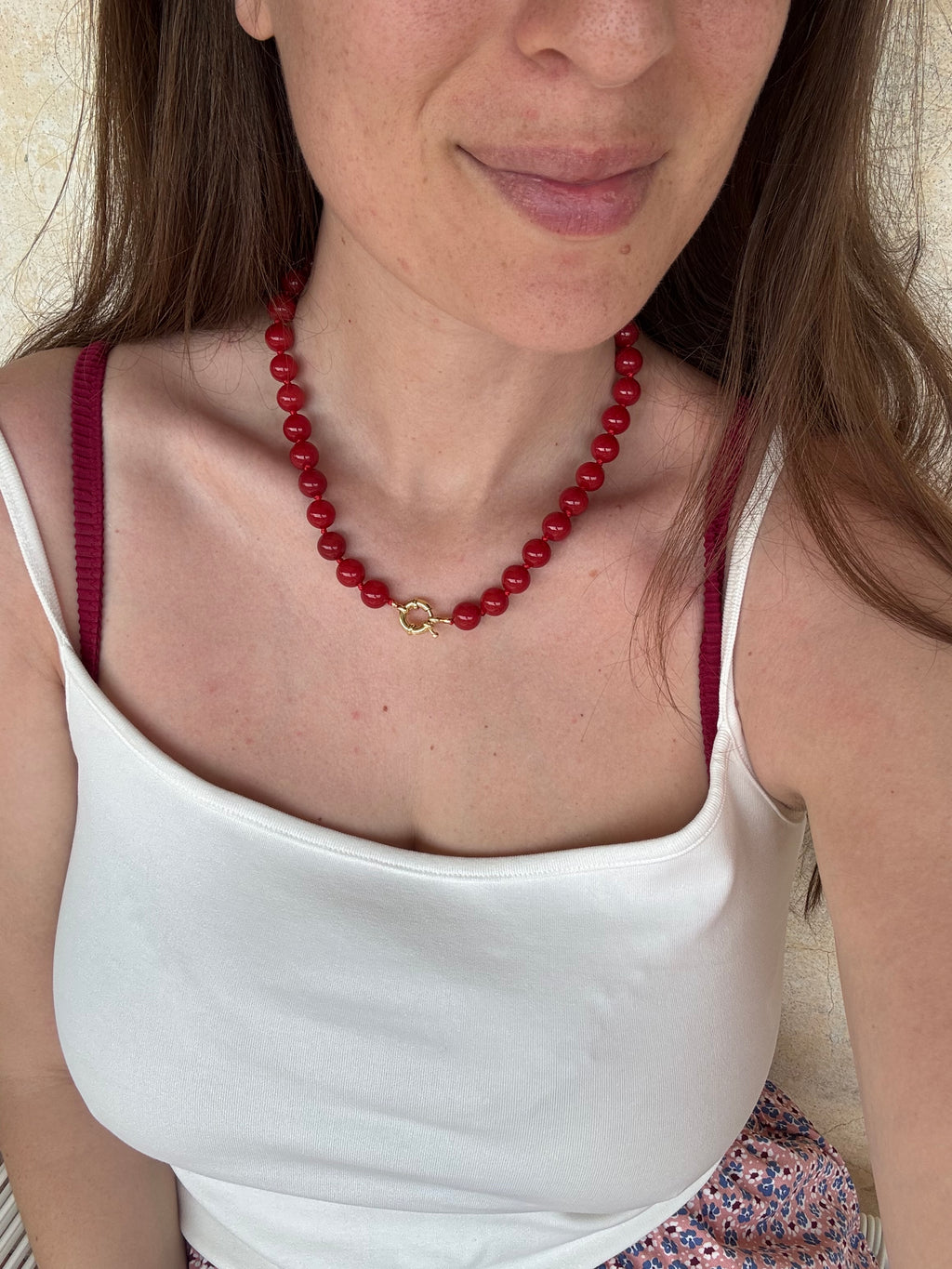 Collana Pop Rosso Corallo
