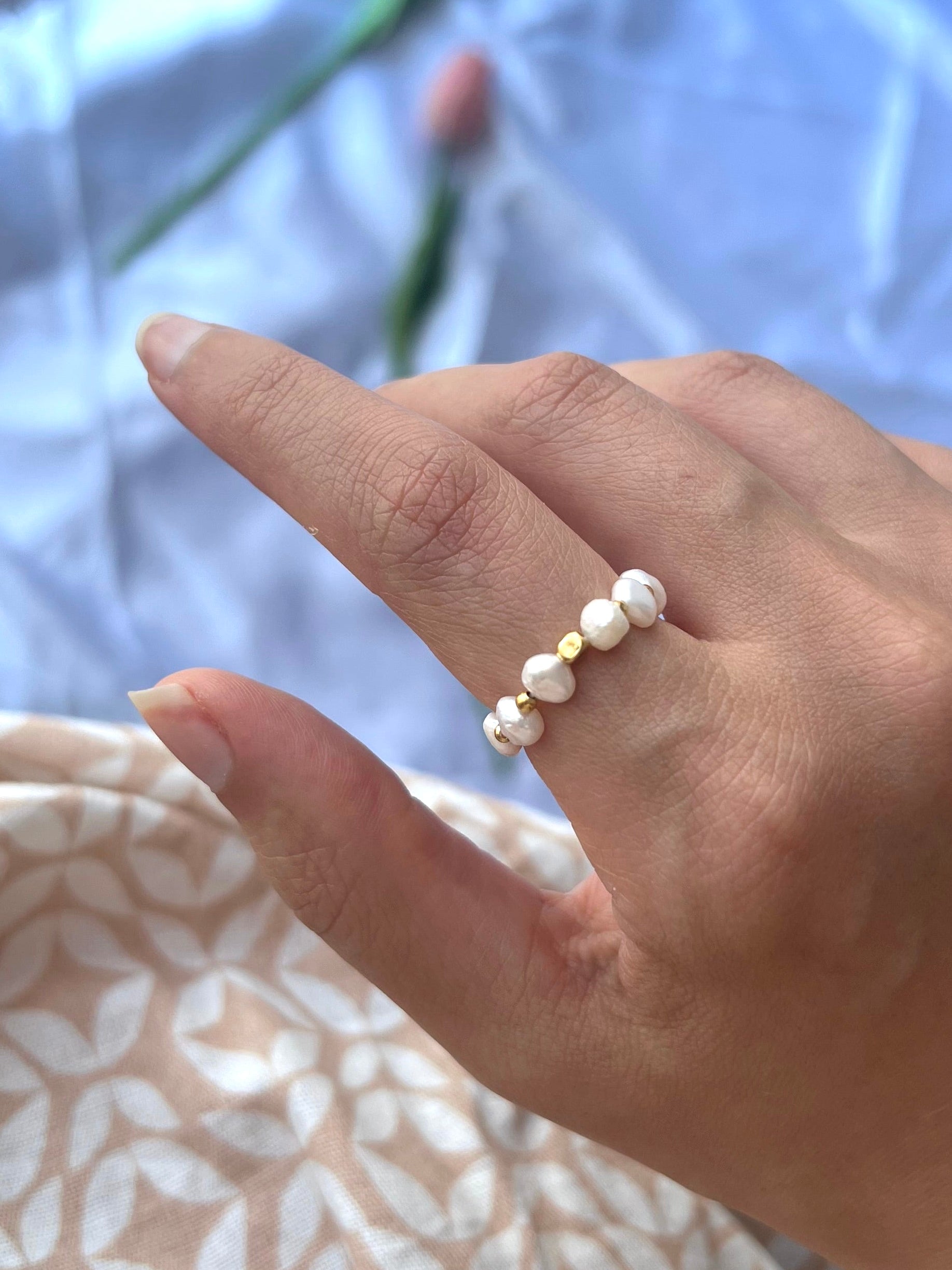 Anello elastico Perle