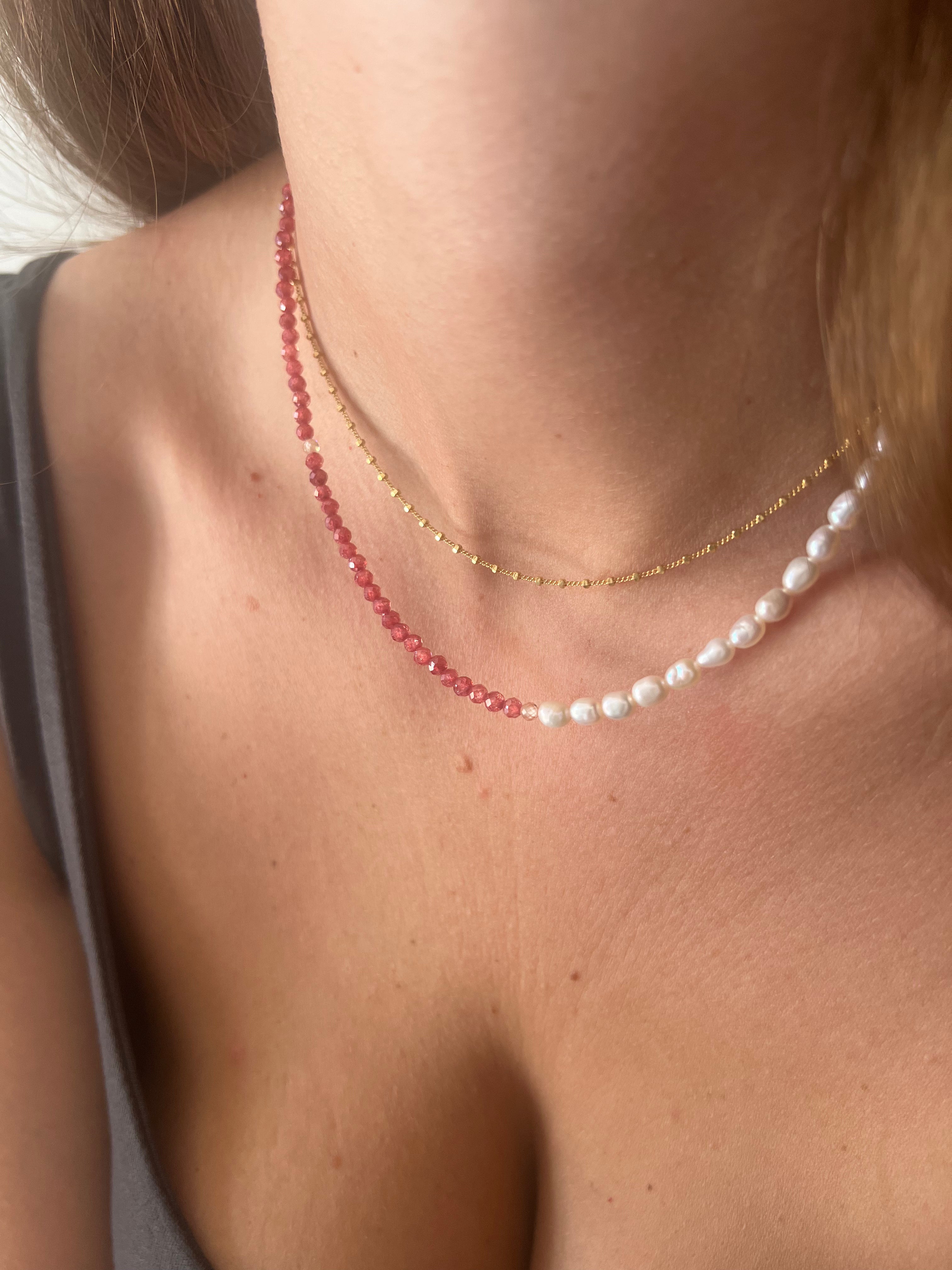 Collana Sguardo d’amore Bordeaux
