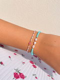Bracciale Turchese e Perle