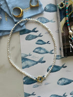 Collana Perle Moschettone