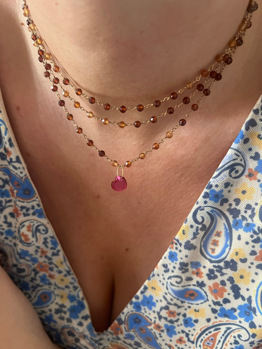 Collana Chocker Granato