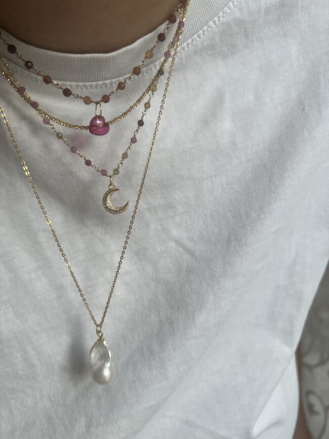 Collana chocker tormalina