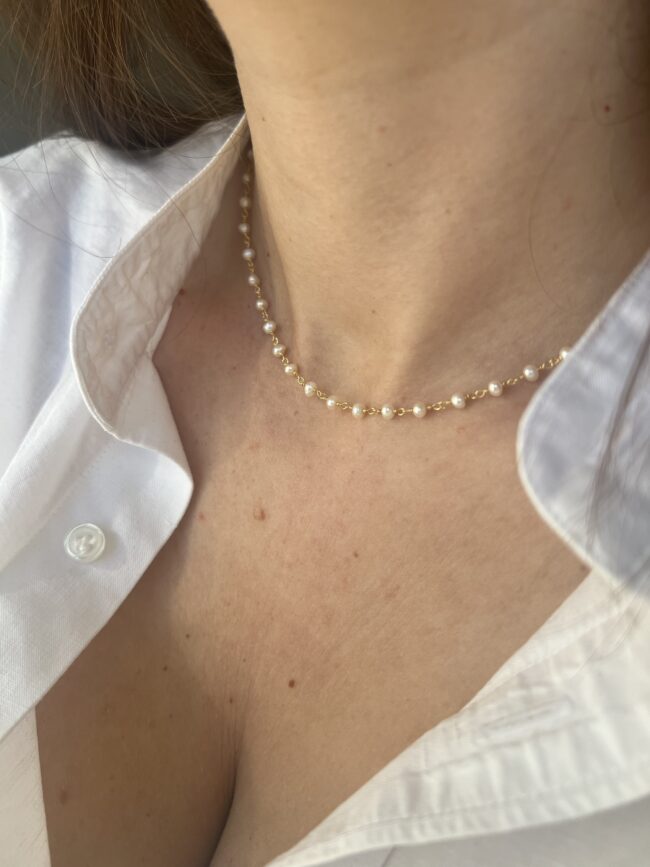 Collana Rosario Perle Naturali