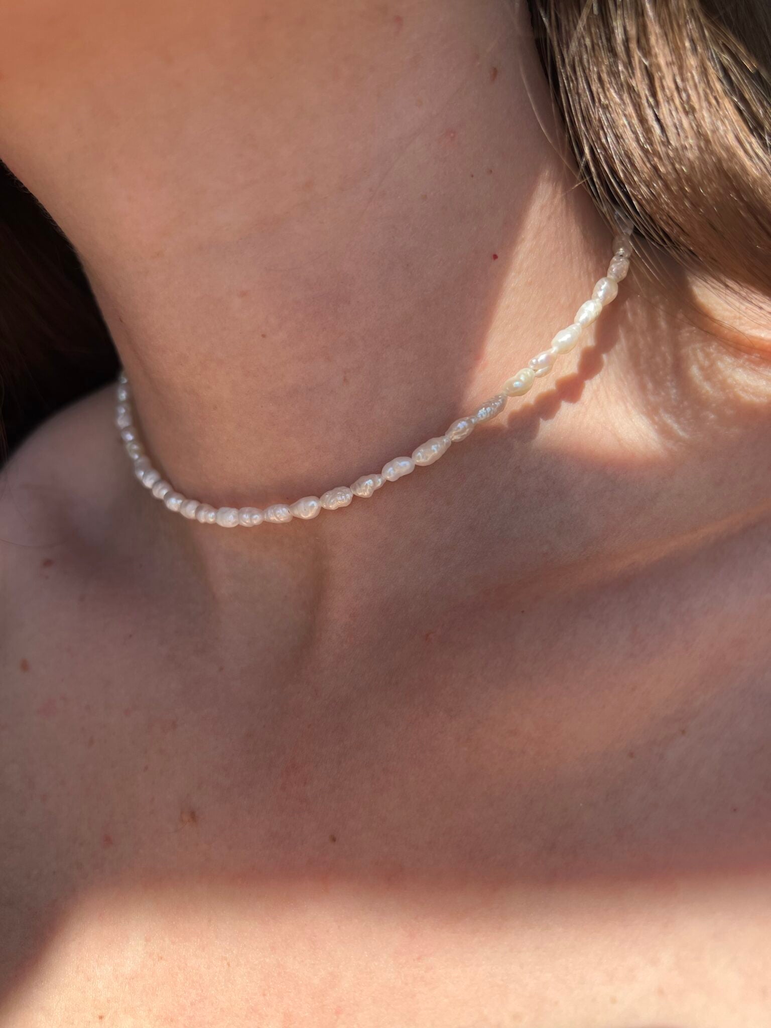 Chocker perle risine