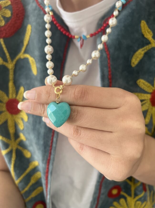 Perle Moderne+Cuore Turchese