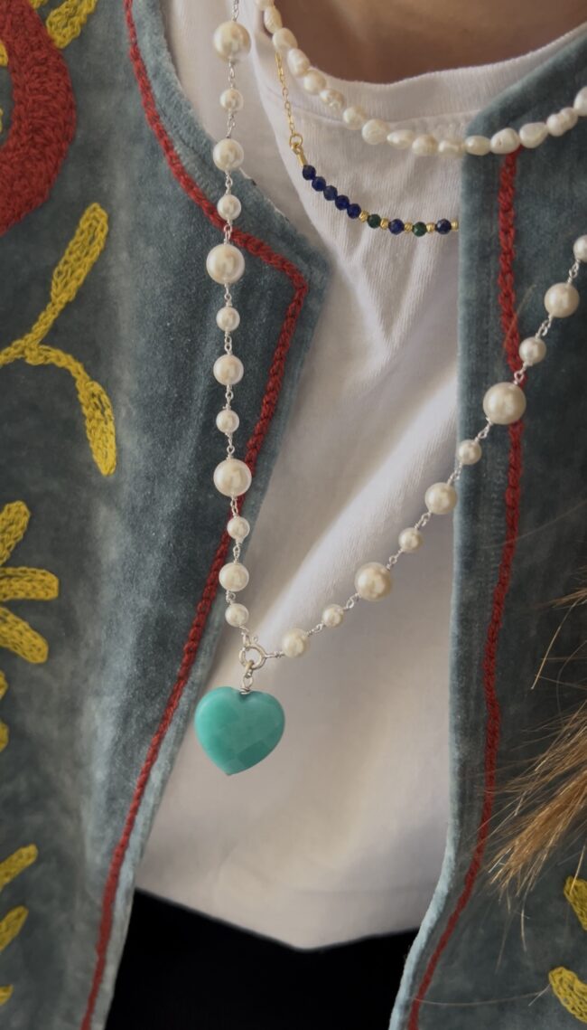 Perle Moderne+Cuore Turchese