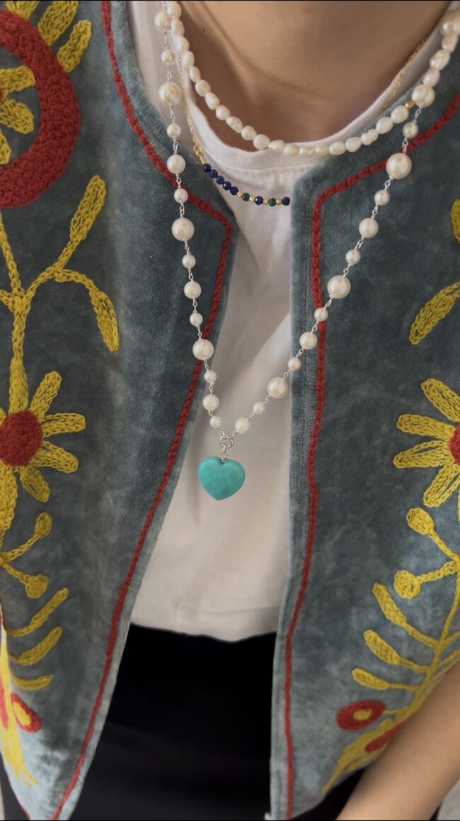 Perle Moderne+Cuore Turchese