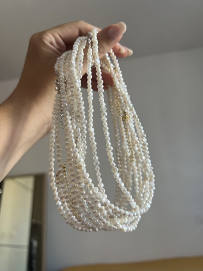 Collana Perle Naturali
